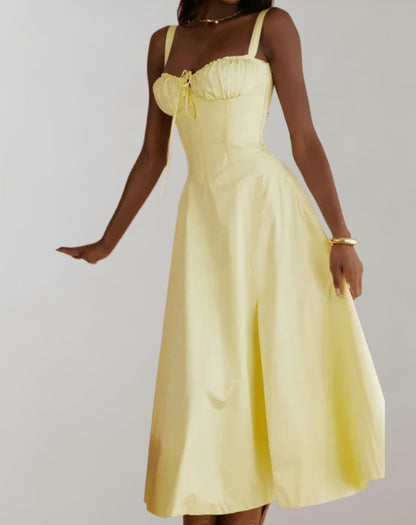 LM | Ladies summer dress with V-neck