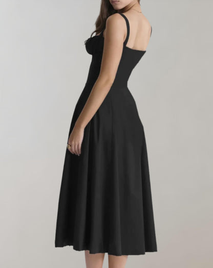 LM | Ladies summer dress with V-neck