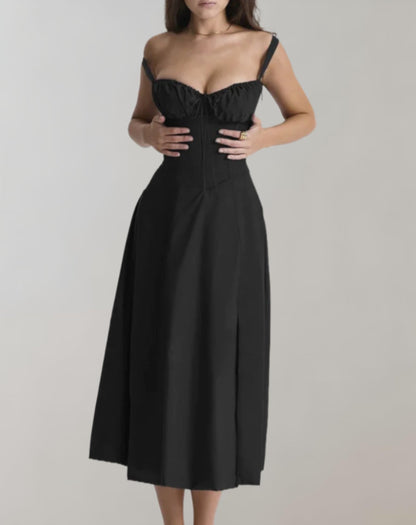 LM | Ladies summer dress with V-neck