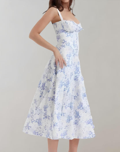 LM | Ladies summer dress with V-neck