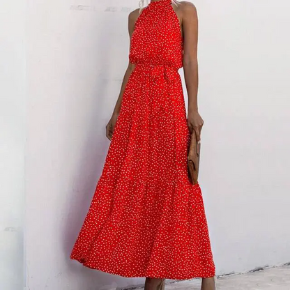 LM | Strapless maxi dress with floral print