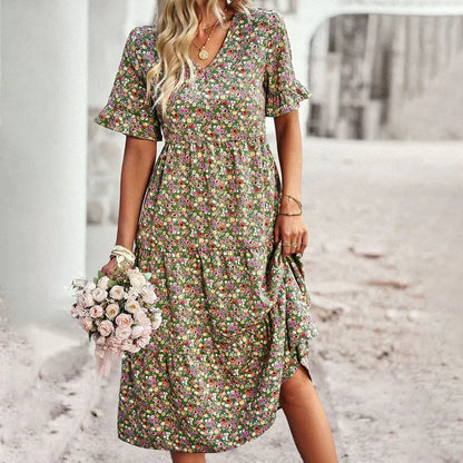LM | Lena - Summer dress with floral print