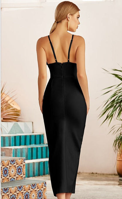 LM | Adyce Bodycon Bandage Dress Spaghetti Strap