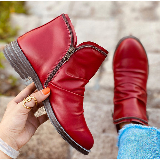 LM | WOMEN'S BOOTS WITH ZIPPER AND ANKLE PROTECTION 2023