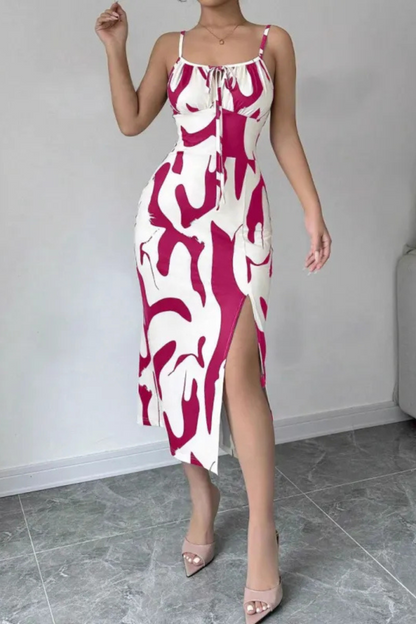 LM | Strappy summer dress with slit