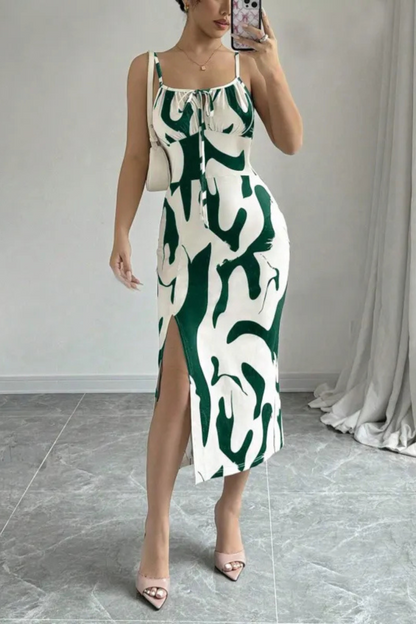 LM | Strappy summer dress with slit