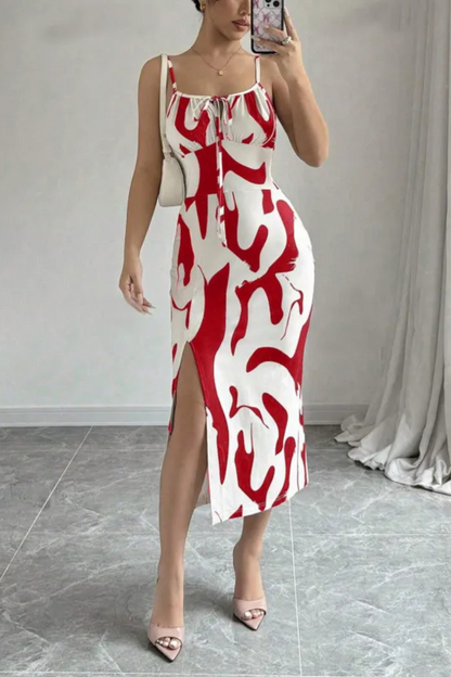 LM | Strappy summer dress with slit