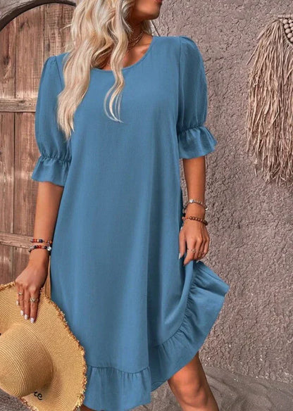 LM | Dress with ruffled hem