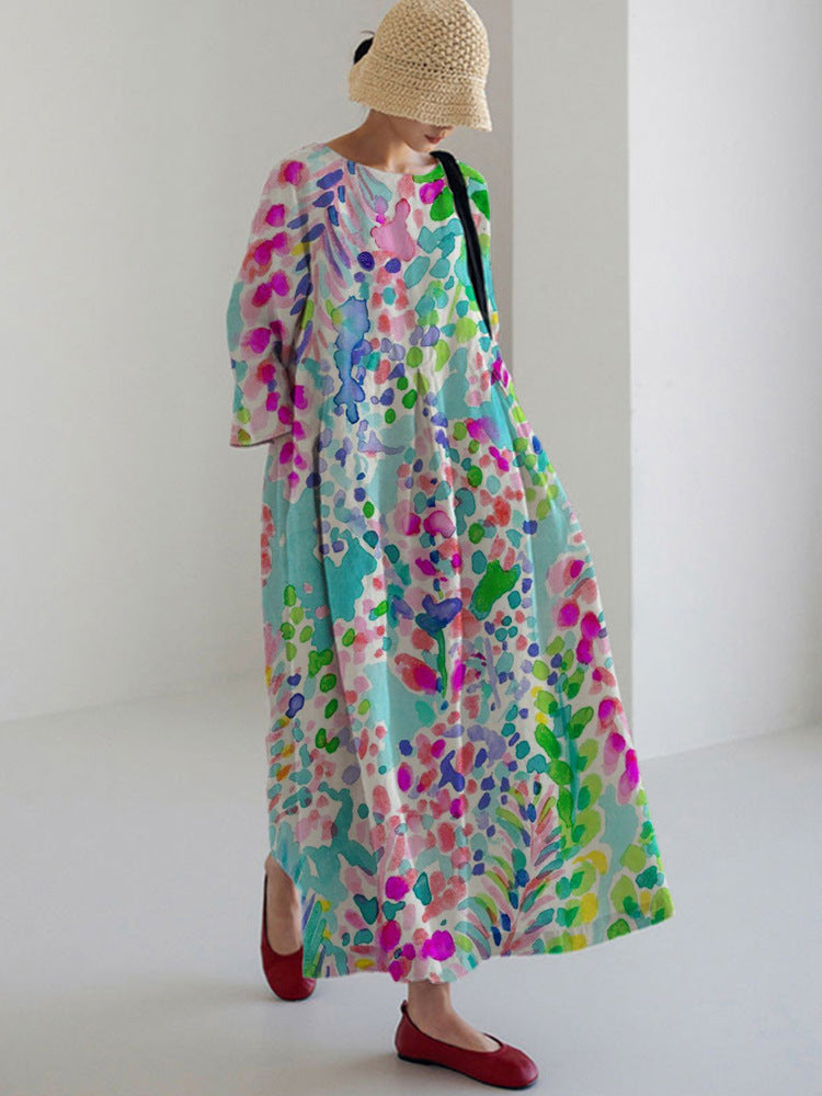LM | Summer dress with print