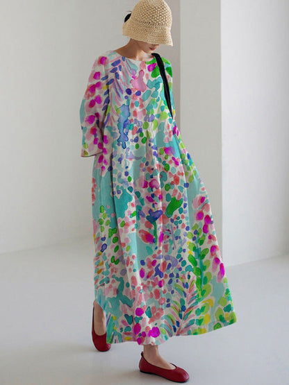 LM | Summer dress with print