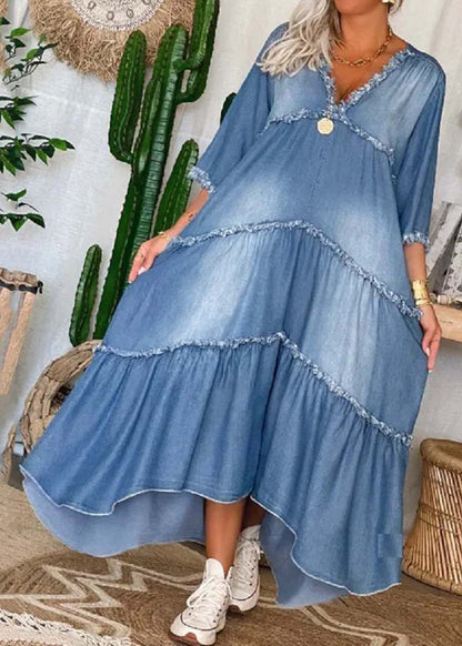 LM | Denim maxi dress