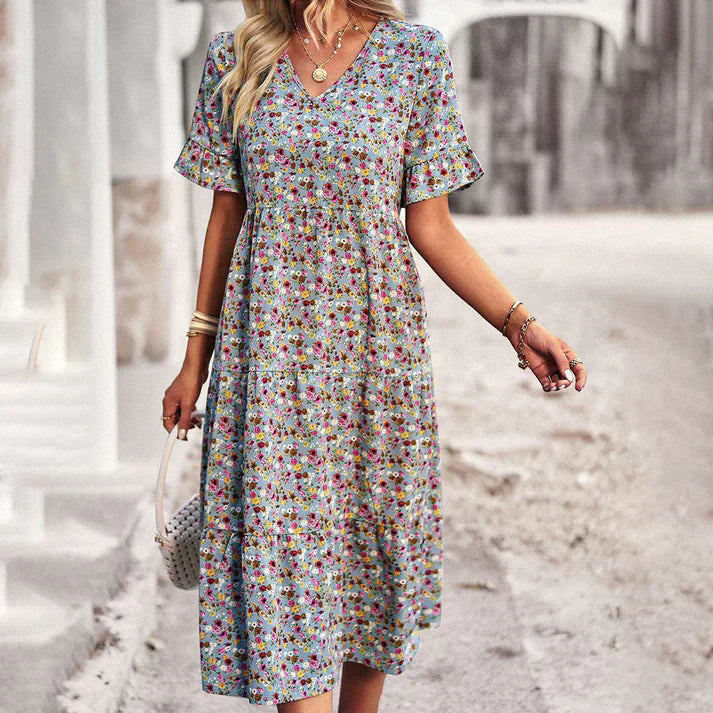 LM | Lena - Summer dress with floral print