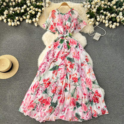 LM | Elegant dress with print