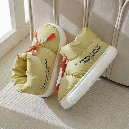 Comfortable Soft Sole Winter Boots Women Waterproof Thicked Plush Snow Boots Woman Casual Keep Warm Cotton Padded Shoes Ladies45