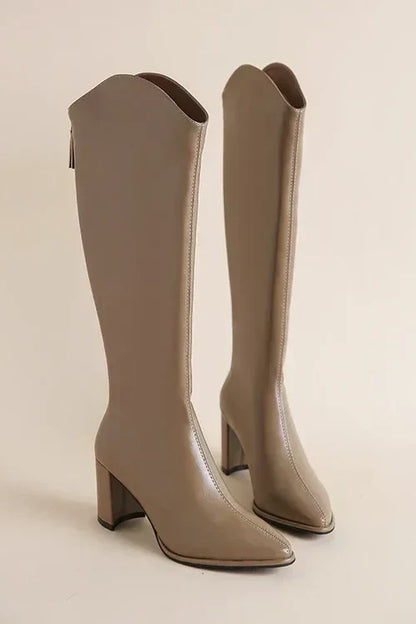 LM | - Knee-high leather boots