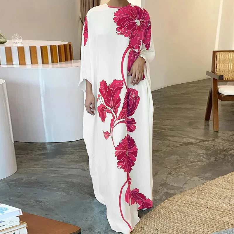 LM | Fashionable dress with floral print