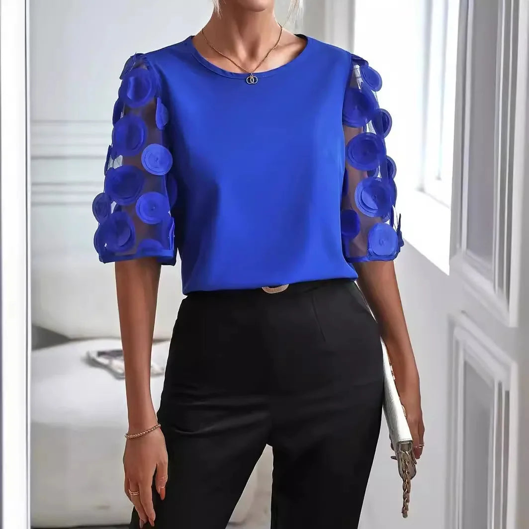 LM | Elegant blouse with sleeves