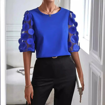 LM | Elegant blouse with sleeves
