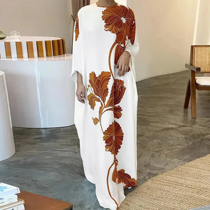 LM | Fashionable dress with floral print
