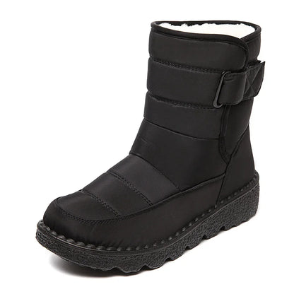 Waterproof Snow Boots for Women 2023 Thick Plush Winter Ankle Boots Woman Platform Keep Warm Cotton Padded Shoes