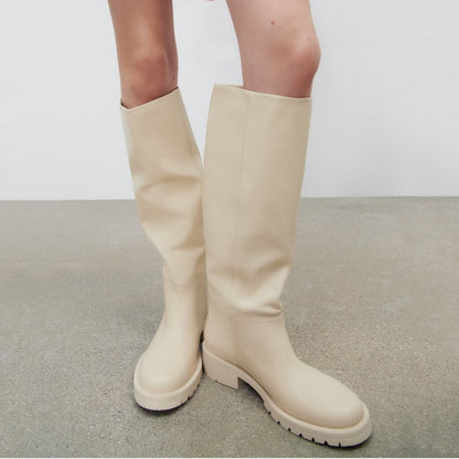 LM | Hot women's genuine leather knee boots