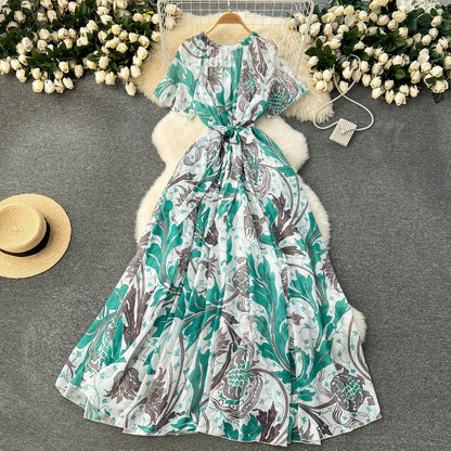 LM | Elegant dress with print