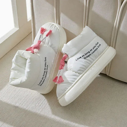 Comfortable Soft Sole Winter Boots Women Waterproof Thicked Plush Snow Boots Woman Casual Keep Warm Cotton Padded Shoes Ladies45