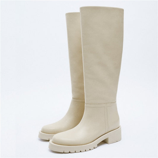 LM | Hot women's genuine leather knee boots