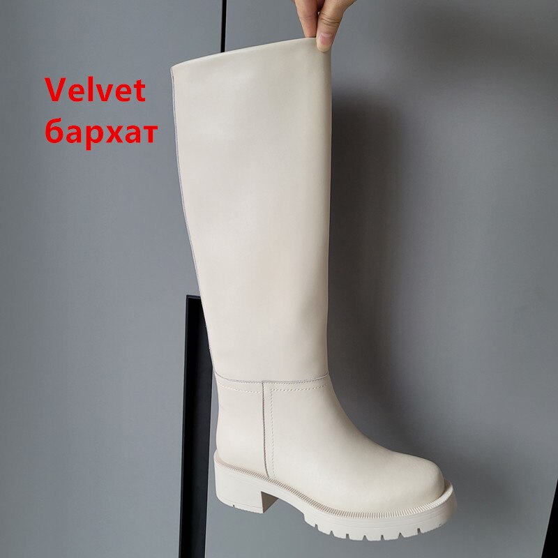 LM | Hot women's genuine leather knee boots