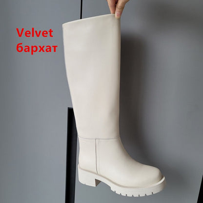 LM | Hot women's genuine leather knee boots