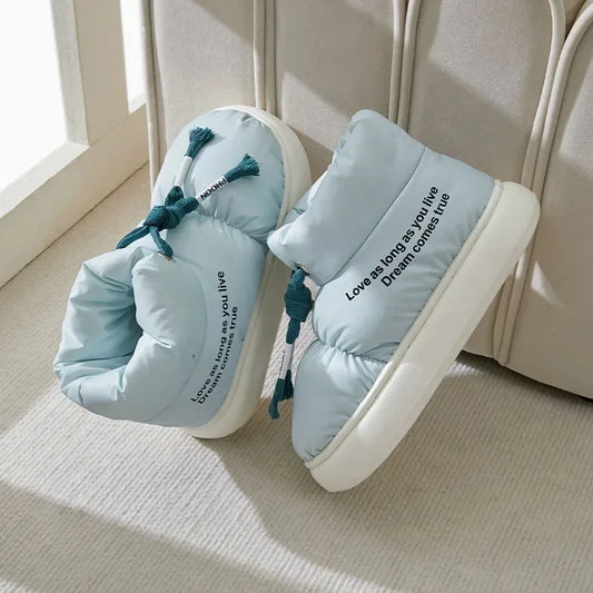 Comfortable Soft Sole Winter Boots Women Waterproof Thicked Plush Snow Boots Woman Casual Keep Warm Cotton Padded Shoes Ladies45