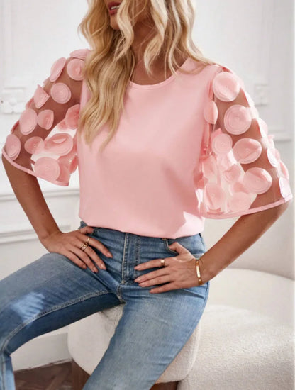 LM | Elegant blouse with sleeves