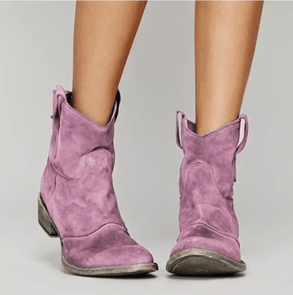 LM | suede western boots