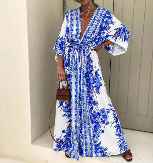 LM | Mia - Boho maxi style dress with ethnic print