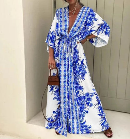 LM | Mia - Boho maxi style dress with ethnic print
