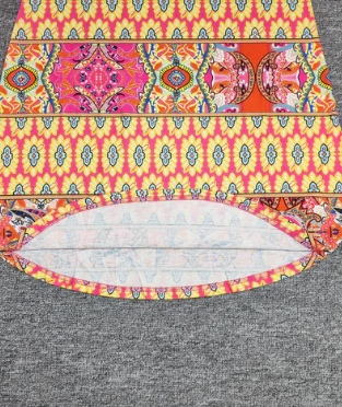 LM | Jasmine pink mini dress with mixed print