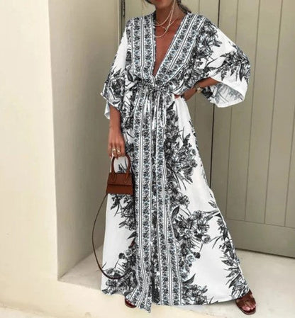 LM | Mia - Boho maxi style dress with ethnic print