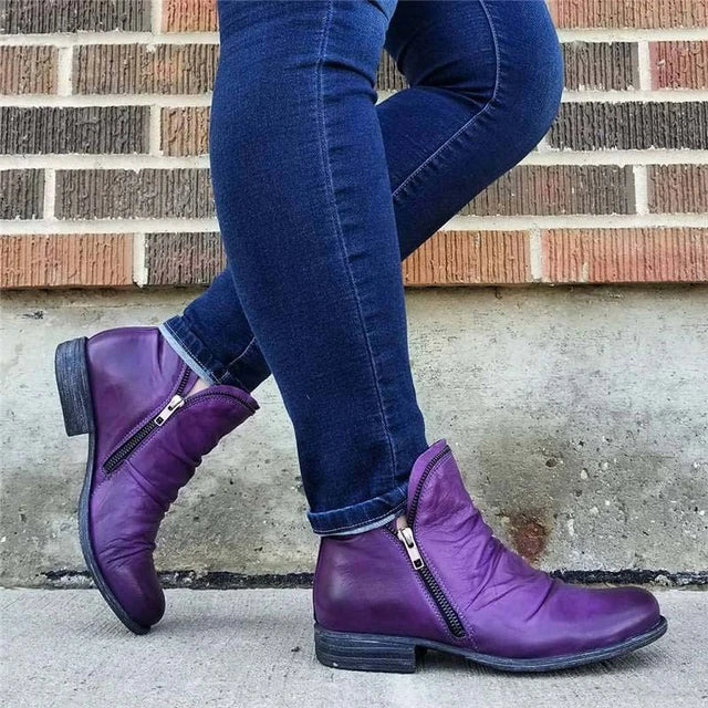 LM | WOMEN'S BOOTS WITH ZIPPER AND ANKLE PROTECTION 2023