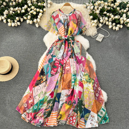 LM | Elegant dress with print