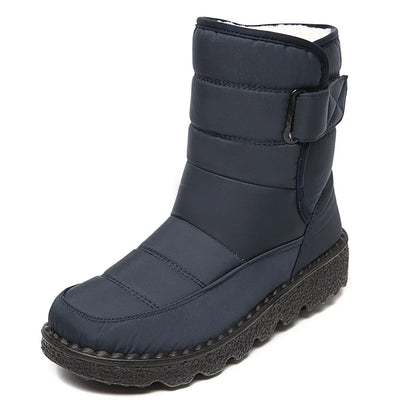 Waterproof Snow Boots for Women 2023 Thick Plush Winter Ankle Boots Woman Platform Keep Warm Cotton Padded Shoes