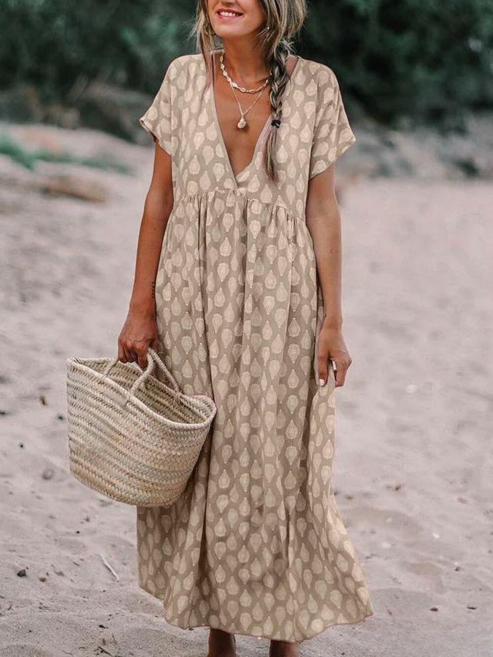 LM | Dress in floral fabric