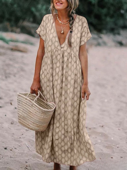 LM | Dress in floral fabric