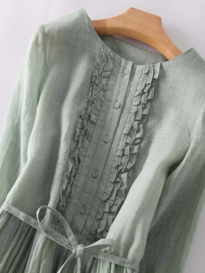 LM | Stylish linen dress