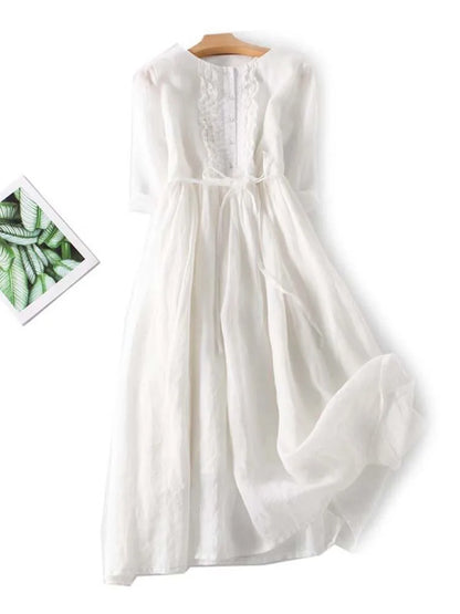 LM | Stylish linen dress