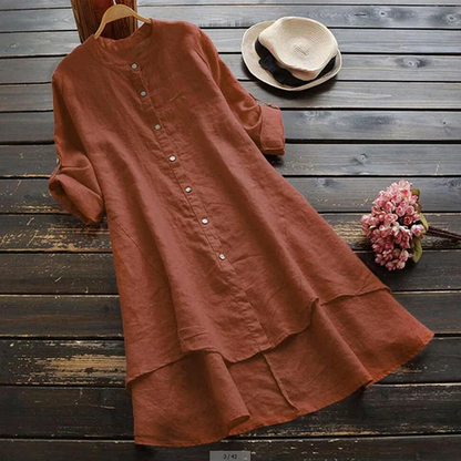 LM | Oversize summer dress in cotton and linen