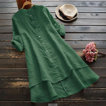 LM | Oversize summer dress in cotton and linen