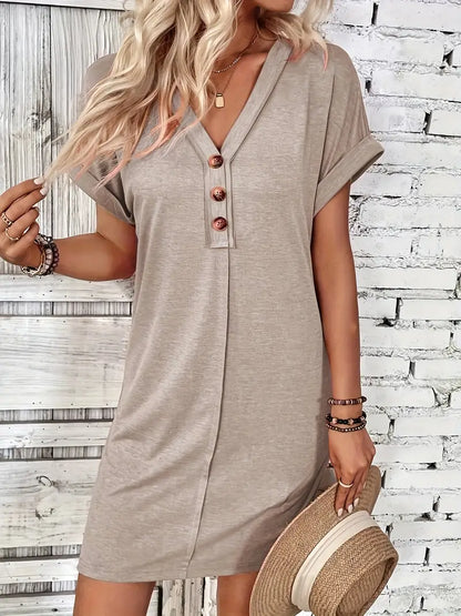 LM | Evelyn - Short-sleeved dress for spring
