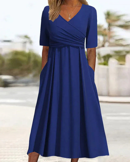 LM | Fashionable crossover dress