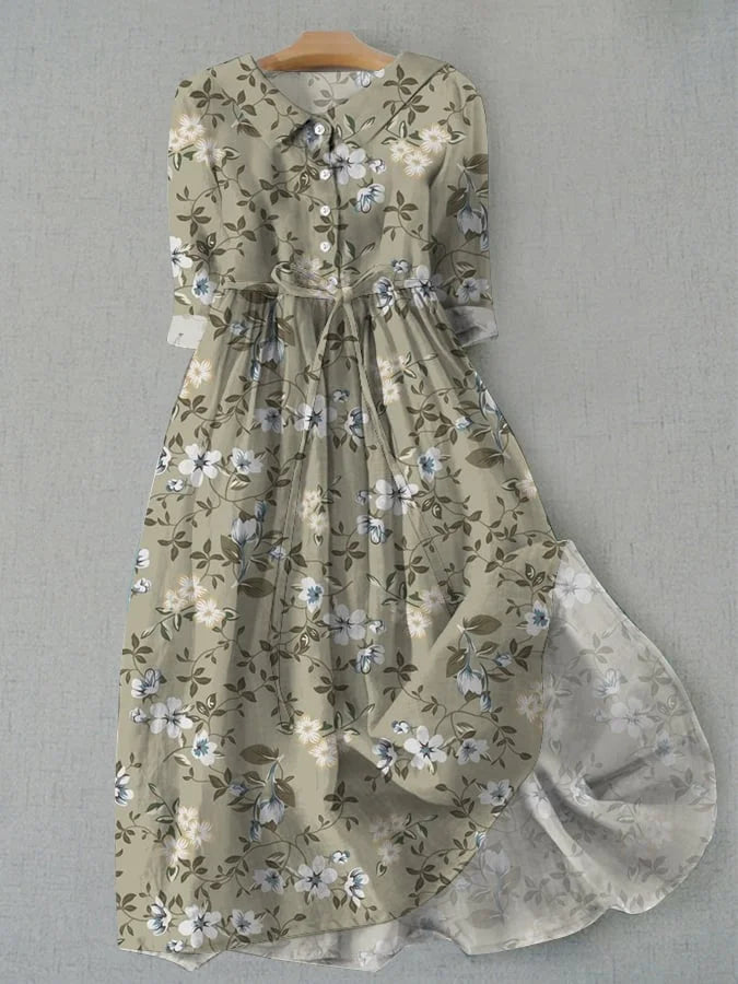 LM | Lace dress with floral print