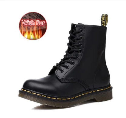 LM | Leather boots with thick soles